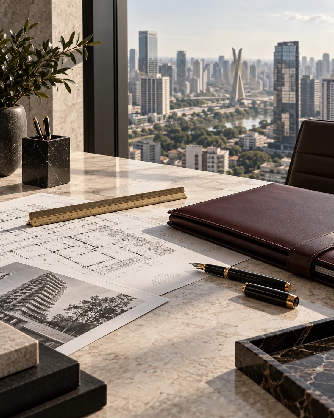 Arquitetura contemporânea representando a atuação em Direito Imobiliário